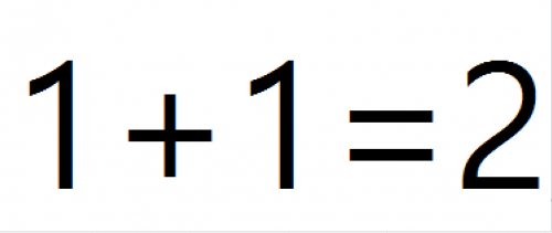 1+1=2 는 맞을 까요?