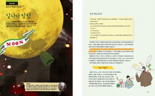 달나라탐험 속 포물선