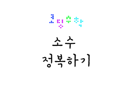 코딩으로 '소수' 정복하기