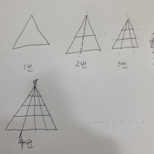 삼각형 선긋기