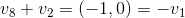 v_8+v_2=(-1, 0)=-v_1