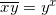 \small \overline{xy}=y^{x}